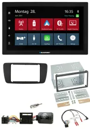 Blaupunkt Lenkrad Bluetooth DAB 2DIN USB Autoradio für Seat Ibiza ab 08 nitschwa