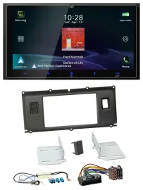 JVC USB Bluetooth 2DIN DAB MP3 Autoradio für Land Rover Evoque Blindstopfen ab 1