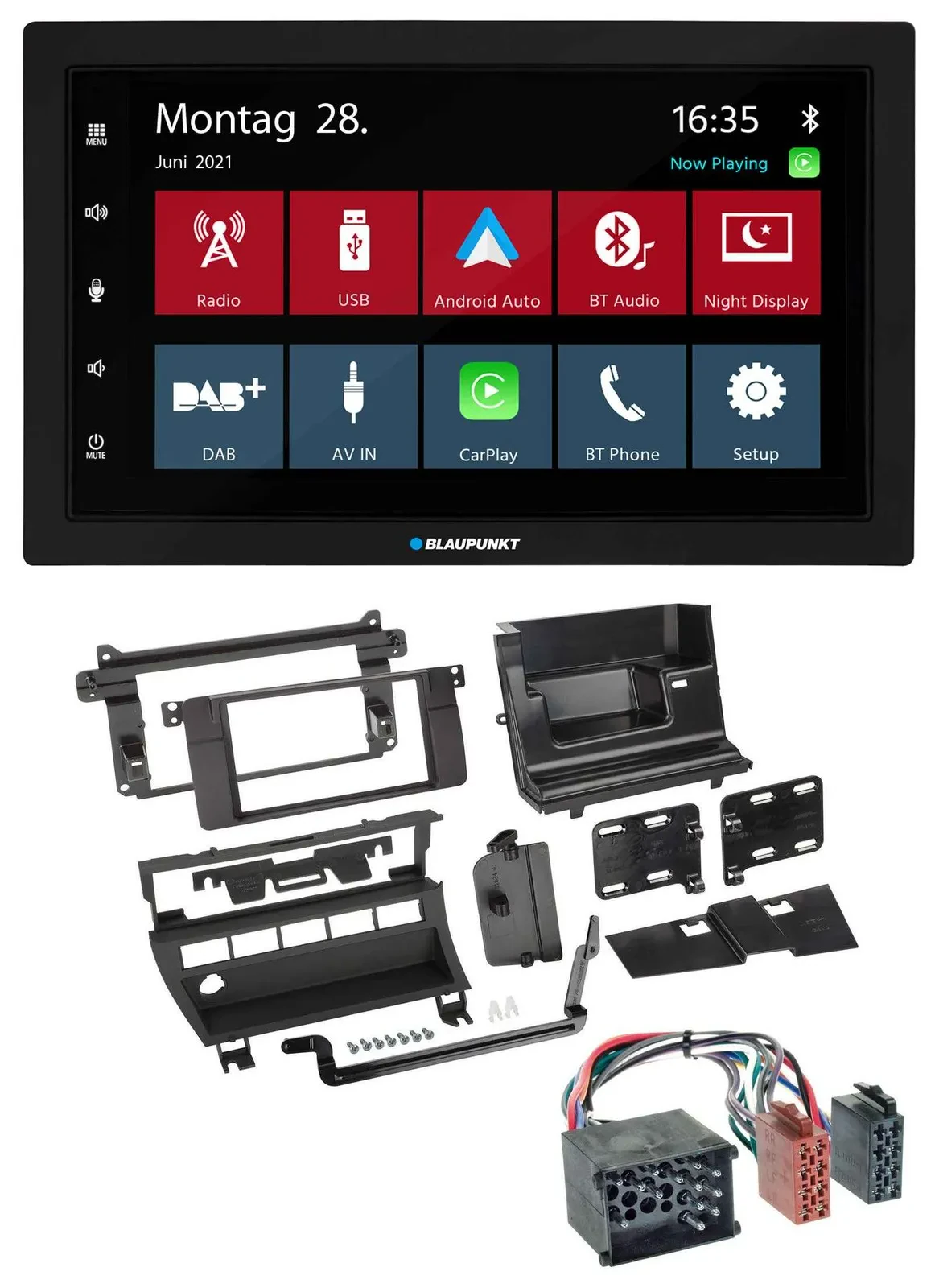 Blaupunkt MP3 Bluetooth DAB 2DIN USB Autoradio für BMW 3er 1999-2001 5 Schalterö
