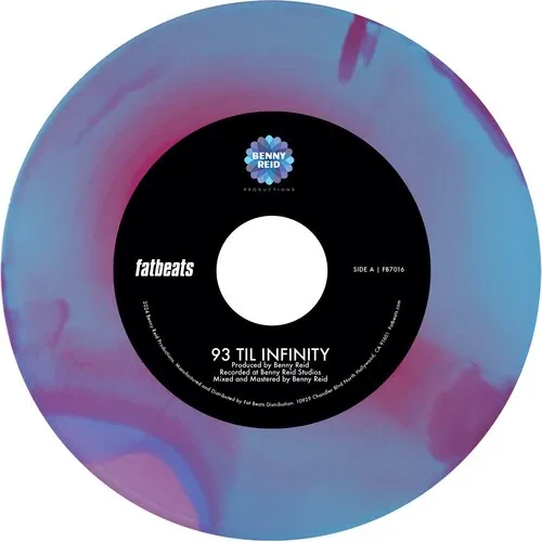Виниловая пластинка Benny Reid - 93 'til Infinity [New 7" Vinyl] Colored Vinyl