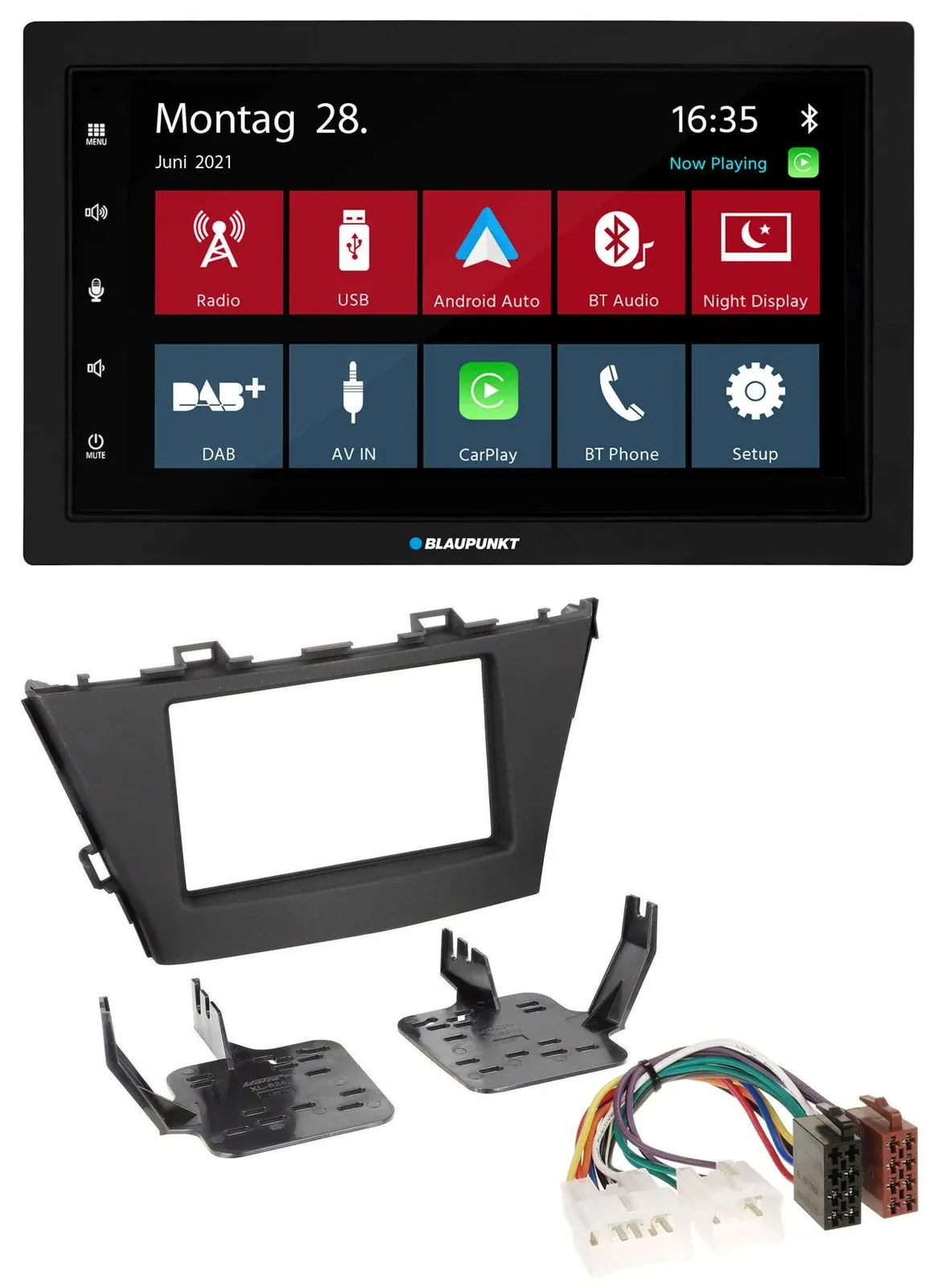 Blaupunkt MP3 Bluetooth DAB 2DIN USB Autoradio für Toyota Prius+ (ab 2012)