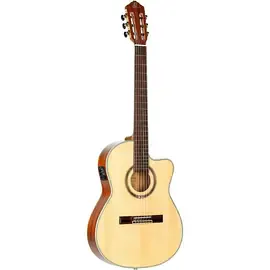 Классическая гитара с подключением Ortega Performer RCE138-T4 Thinline High Gloss Natural