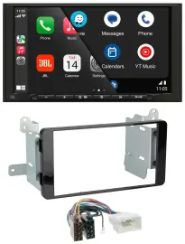 JBL MP3 DAB Bluetooth USB 2DIN Autoradio für Fiat Fullback Mitsubishi L200 ab 20