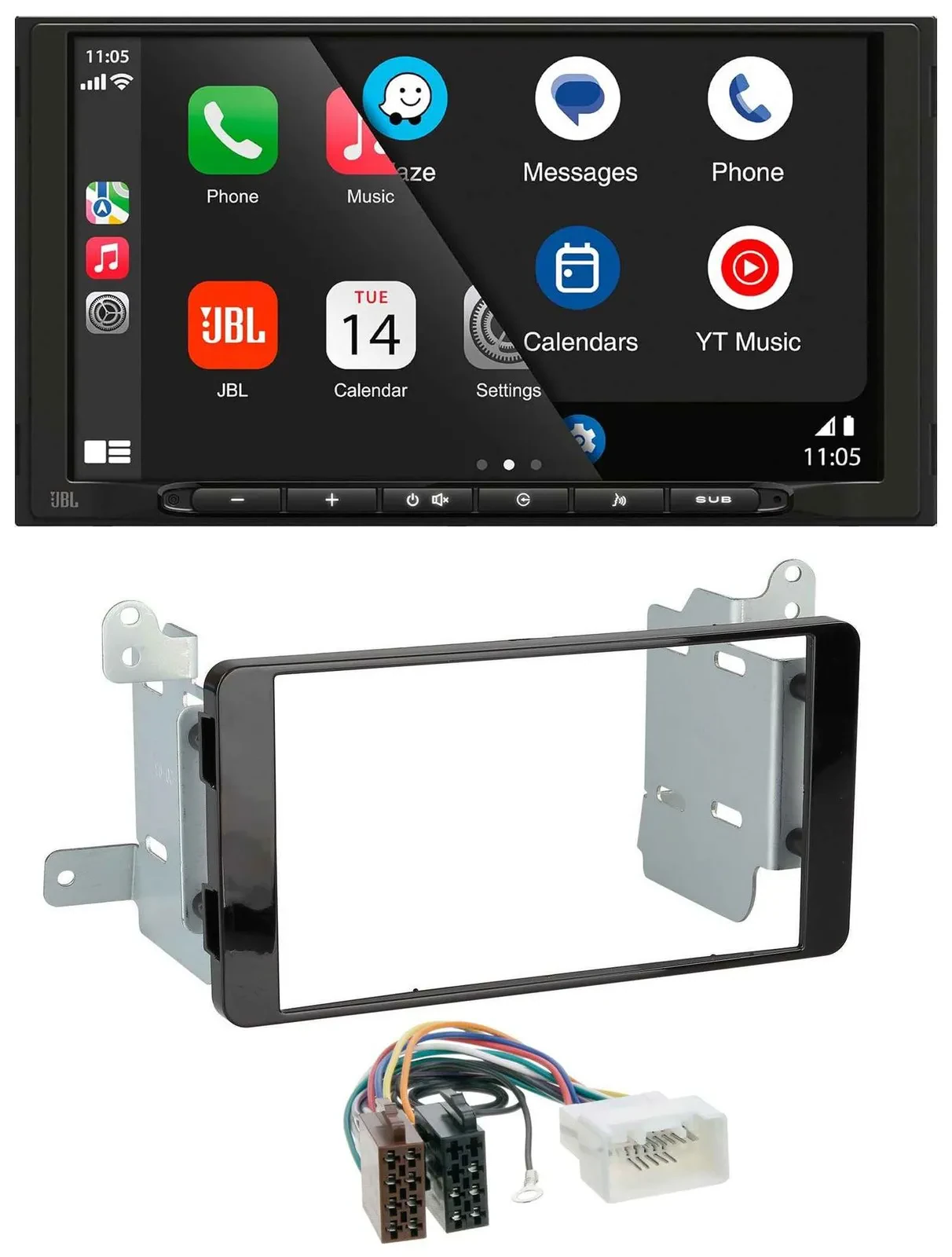 JBL MP3 DAB Bluetooth USB 2DIN Autoradio für Fiat Fullback Mitsubishi L200 ab 20