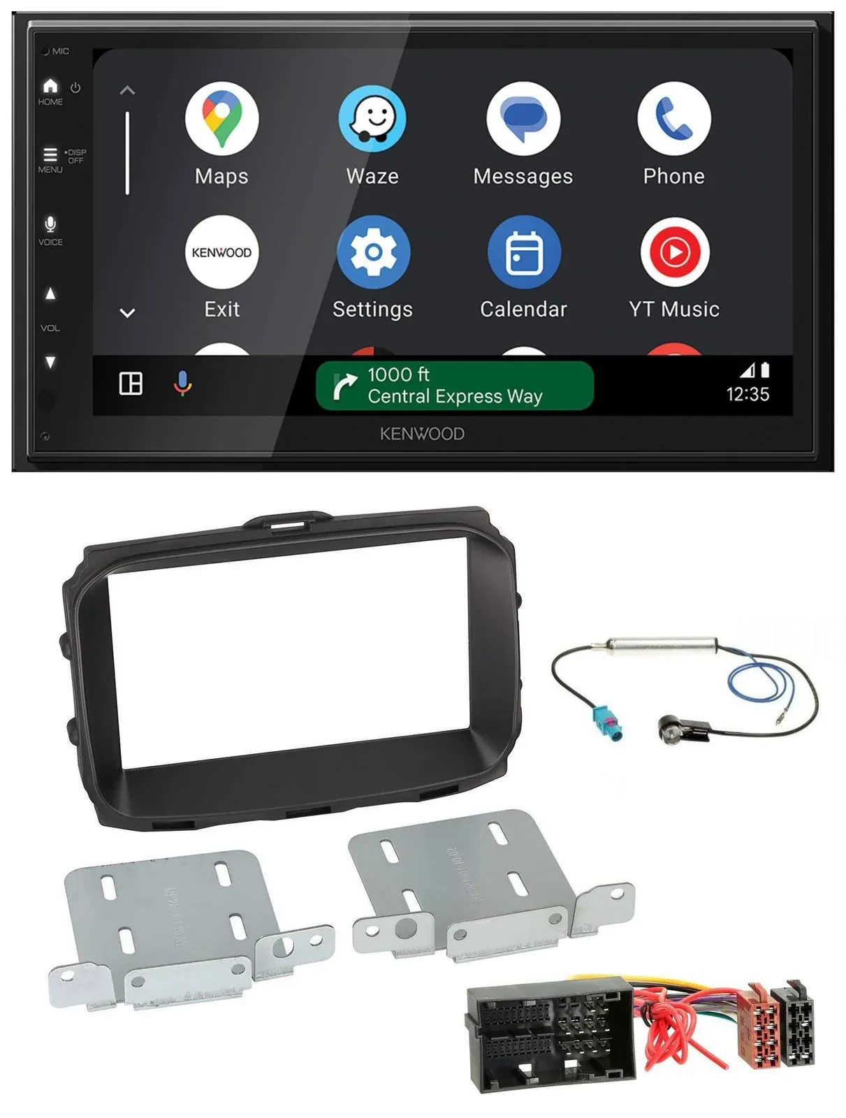 Kenwood DAB Bluetooth USB MP3 2DIN Autoradio für Alfa Giulietta 940 Facelift ab