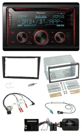 Автомагнитола Pioneer 2-DIN, DAB, Bluetooth, USB, CD, для Opel Corsa D (2006–2008)