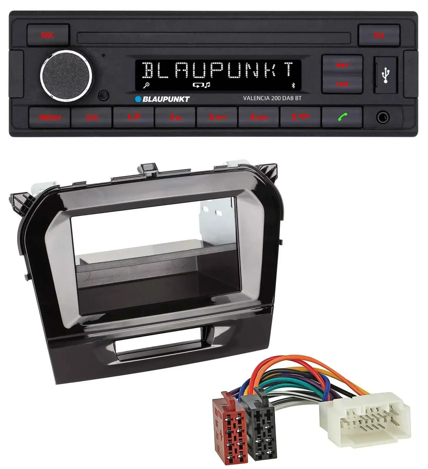 Blaupunkt DAB MP3 Bluetooth USB Autoradio für Suzuki Vitara (ab 2015)