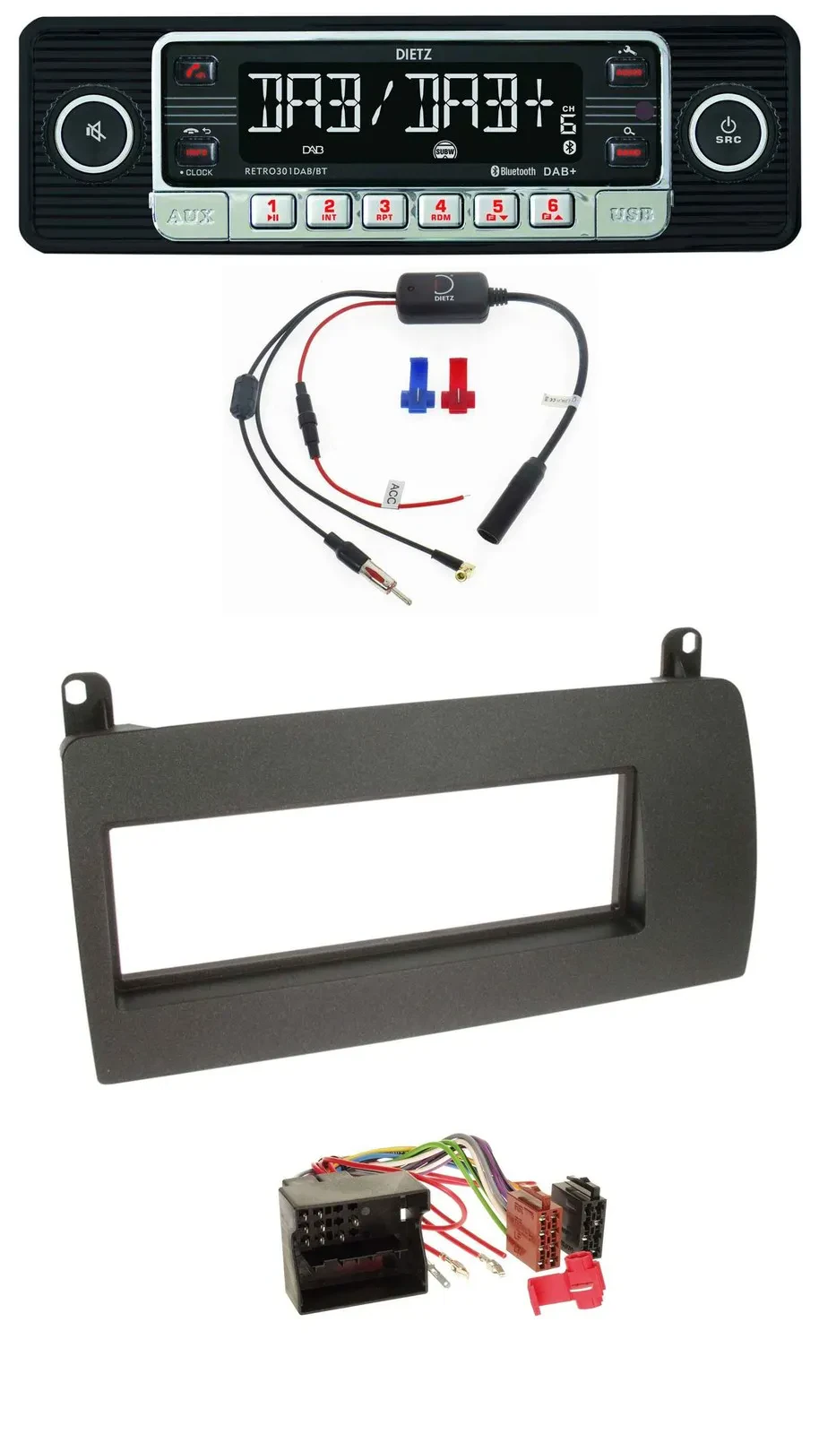 Dietz MP3 DAB Bluetooth USB Autoradio für Rover 75 (2002-2005)