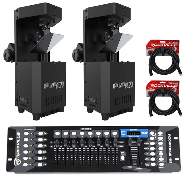 Сканер Chauvet DJ Intimidator Scan 110 с DMX-пультом и кабелем (пара)