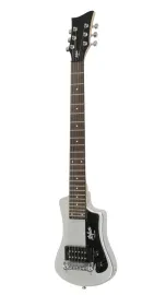 HÖFNER Shorty E-Gitarre, Metallic Silver