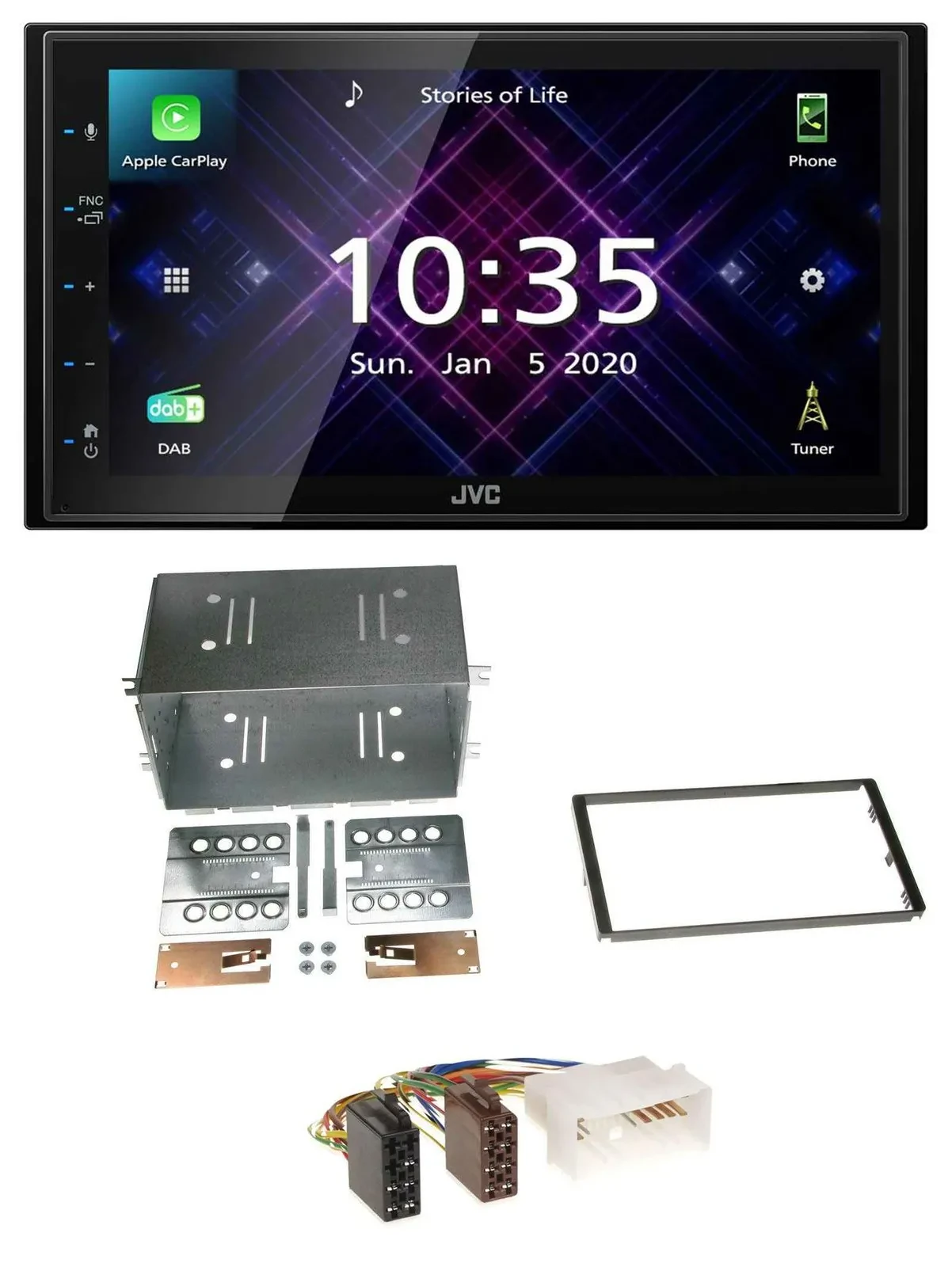 JVC DAB 2DIN MP3 Bluetooth USB Autoradio für Kia Optima Magentis 05-10