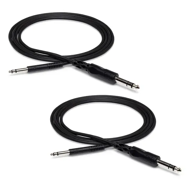 Коммутационный кабель Hosa 2x 1/4" Stereo TRS Male Phone to TT Male Bantam Cable, 5' #TTQ-105 2