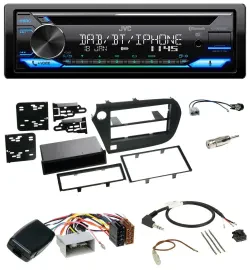 Автомагнитола для Honda Insight ZE2 (2009–2013) JVC Bluetooth USB DAB CD