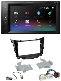 Автомагнитола для Hyundai i30 Pioneer 2 DIN, DAB, MP3, Bluetooth, USB (с 2012)