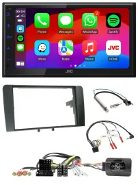 JVC Bluetooth 2DIN Lenkrad DAB USB Autoradio für Audi A3 Symphony ISO 8P 2003-20