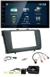 Kenwood 2DIN Bluetooth Lenkrad USB DAB Autoradio für Toyota Avensis 2009-2011