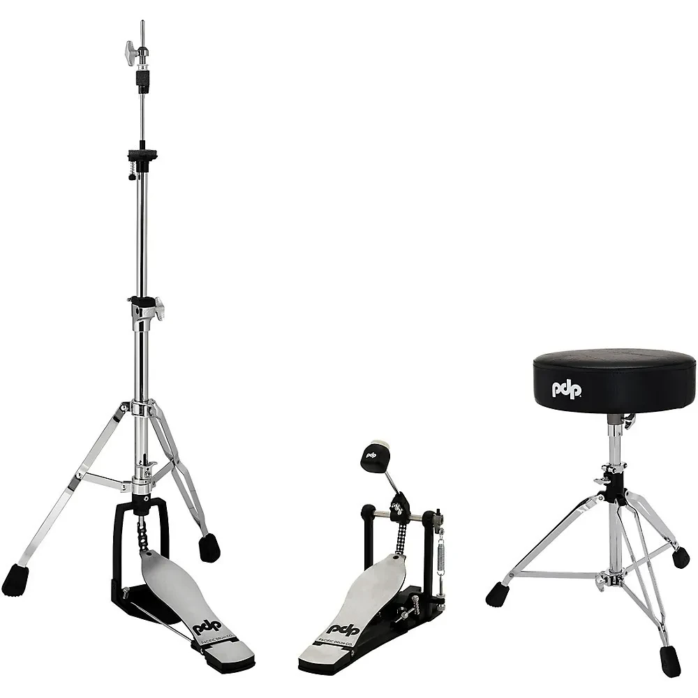 PDP by DW 800 Series 3Piece Drum Hardware Pack  Single Pedal