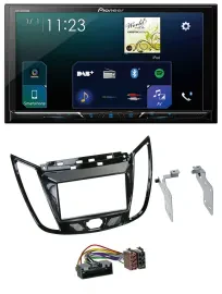 Pioneer MP3 Bluetooth USB 2DIN DAB Autoradio für Ford C-Max Kuga Klavierlack sch