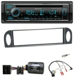 Kenwood Lenkrad Bluetooth DAB USB CD Autoradio für Citroen C5 2001-2005
