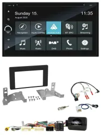 Автомагнитола для Toyota Aygo (с 2022) Blaupunkt 2-DIN Bluetooth USB DAB навигация TMC совместима с кнопками на руле