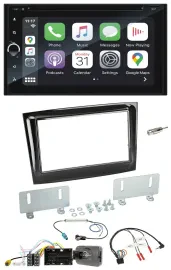 Blaupunkt DAB USB Bluetooth Lenkrad 2DIN TMC Navigation für Fiat Doblo ab 15 pia