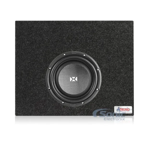 NVX SMW10D4 | Shallow-Mount Dual 4-Ohm Subwoofer + Enclosure