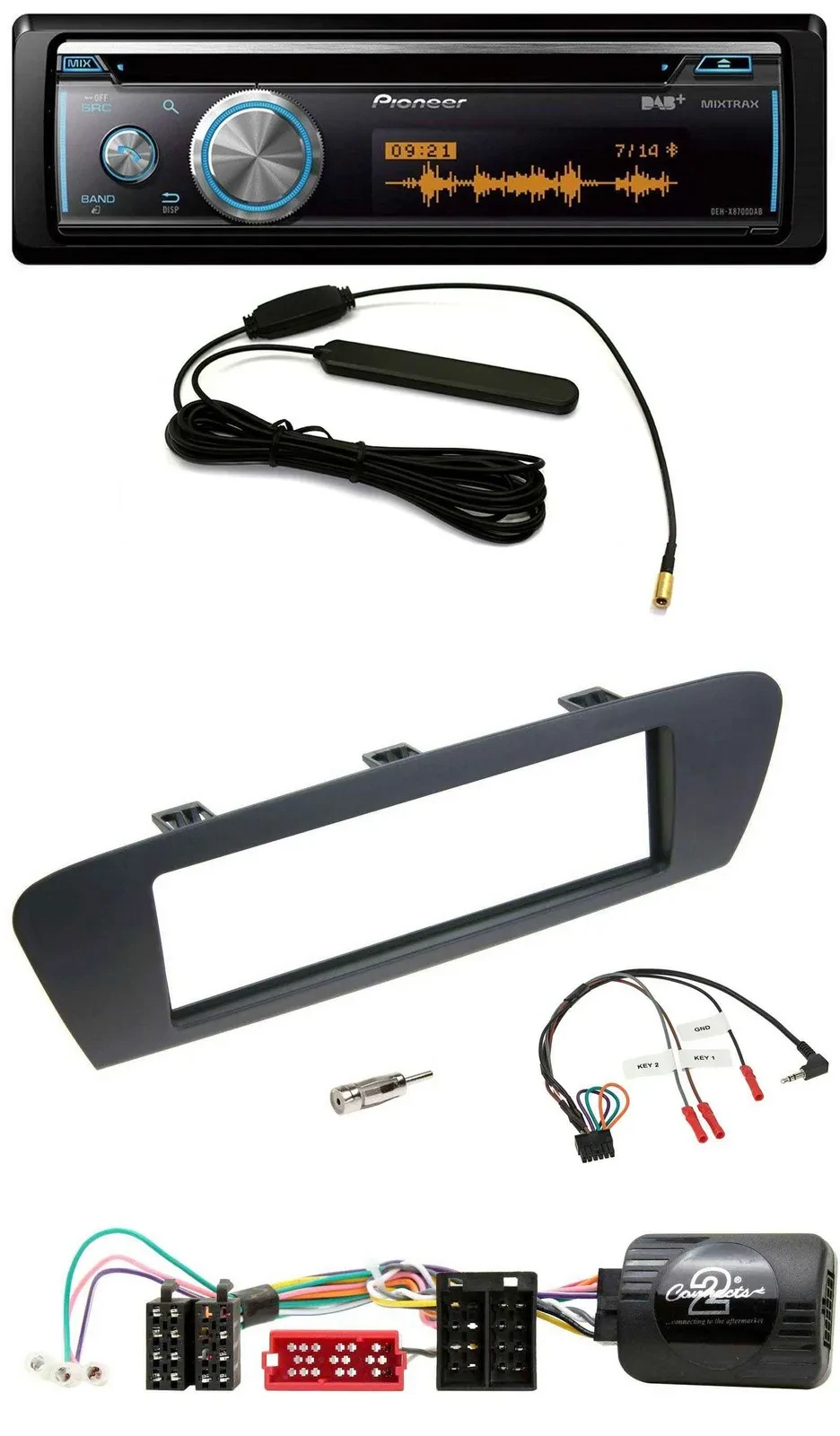 Pioneer CD USB Bluetooth DAB Lenkrad Autoradio für Renault Scenic Grand Scenic a