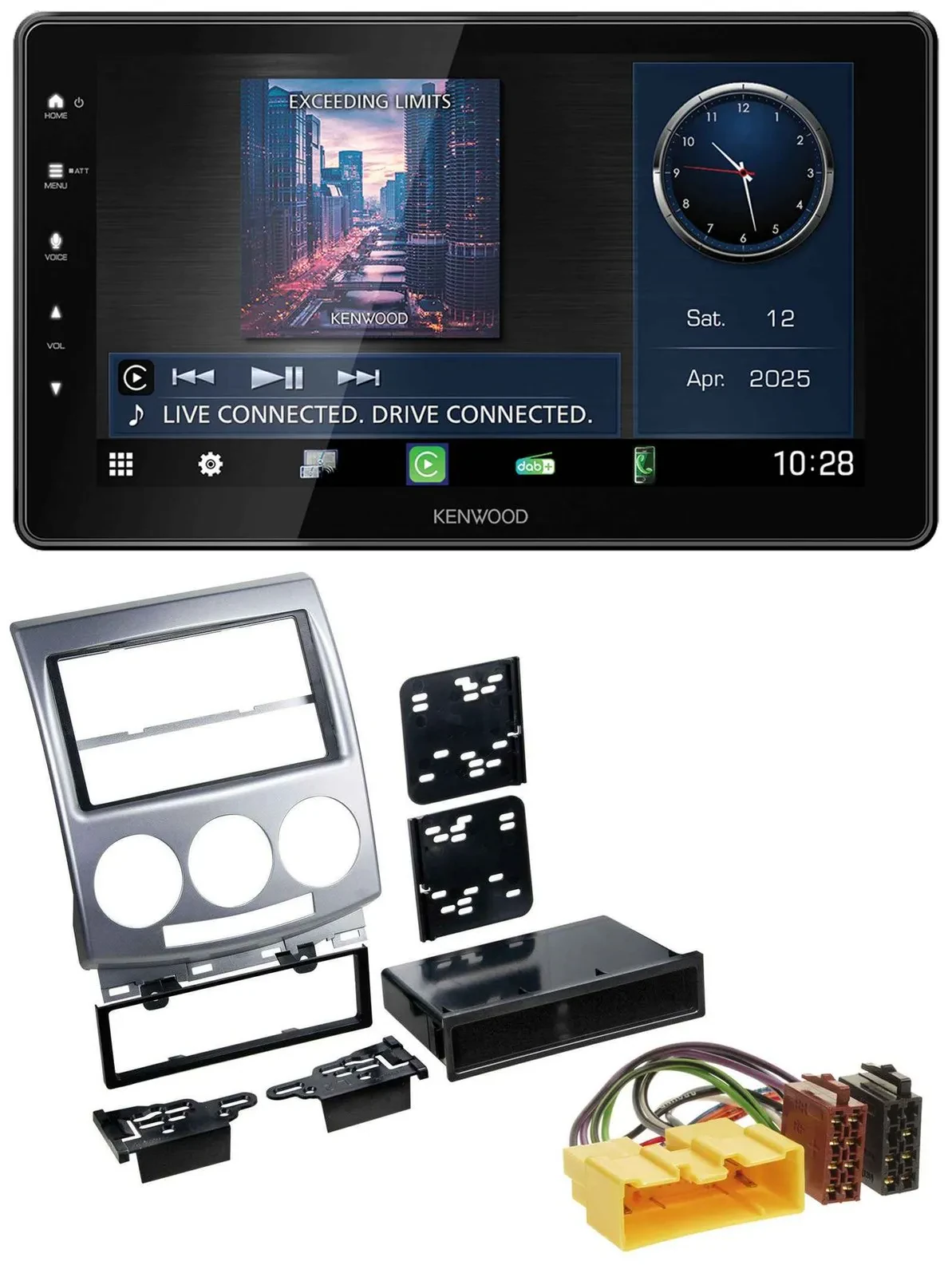 Kenwood MP3 Bluetooth USB DAB Autoradio für Mazda 5 (2005-2010)
