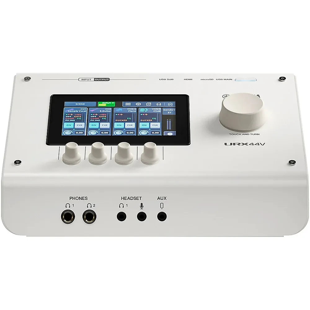 Yamaha URX44V USB-C Audio/Video Interface - White