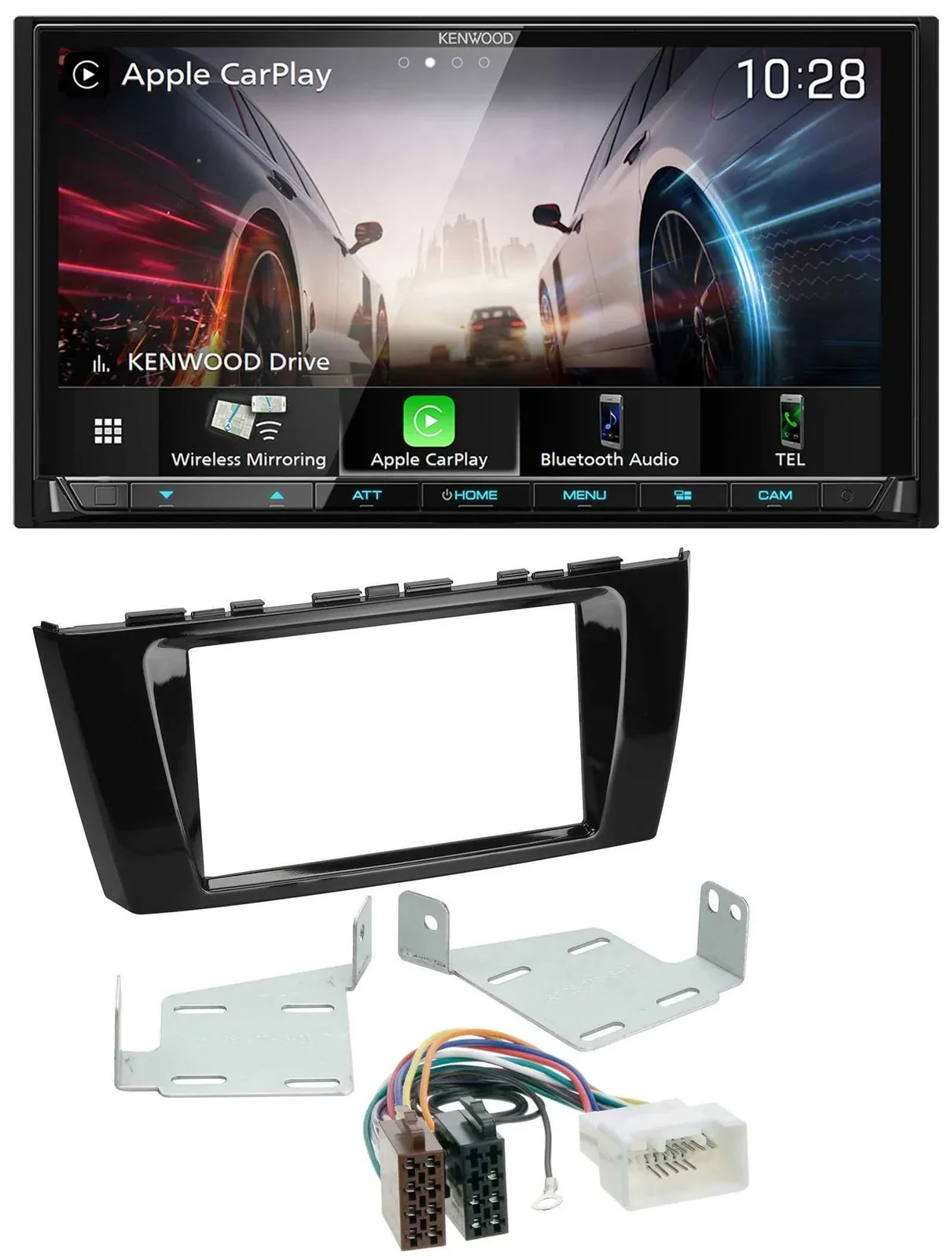 Kenwood MP3 2DIN USB DAB Bluetooth Autoradio für Mitsubishi Mirage SpaceStar ab