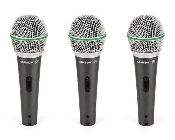 Samson Q6 Dynamic Microphone (3-pack)