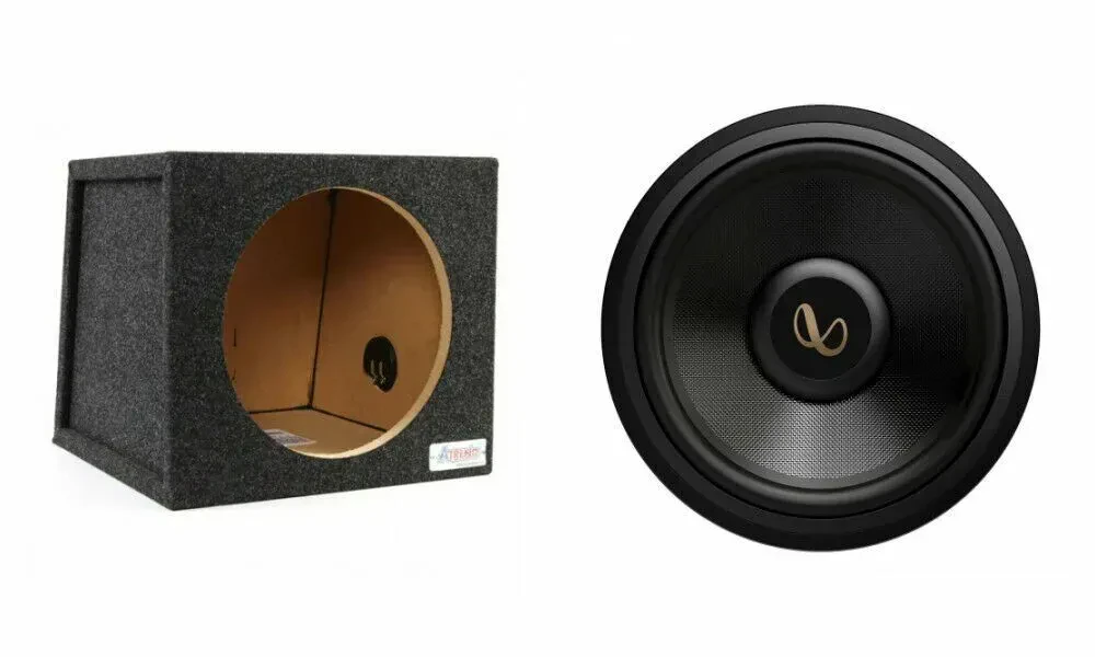 Infinity INFSUBKA123WDSSIAM 1500W 12" Car Subwoofer with Sealed Enclosure Box