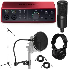 Focusrite Scarlett 16i16 4th Gen USB Audio Interface with Software Suite, Bundle
