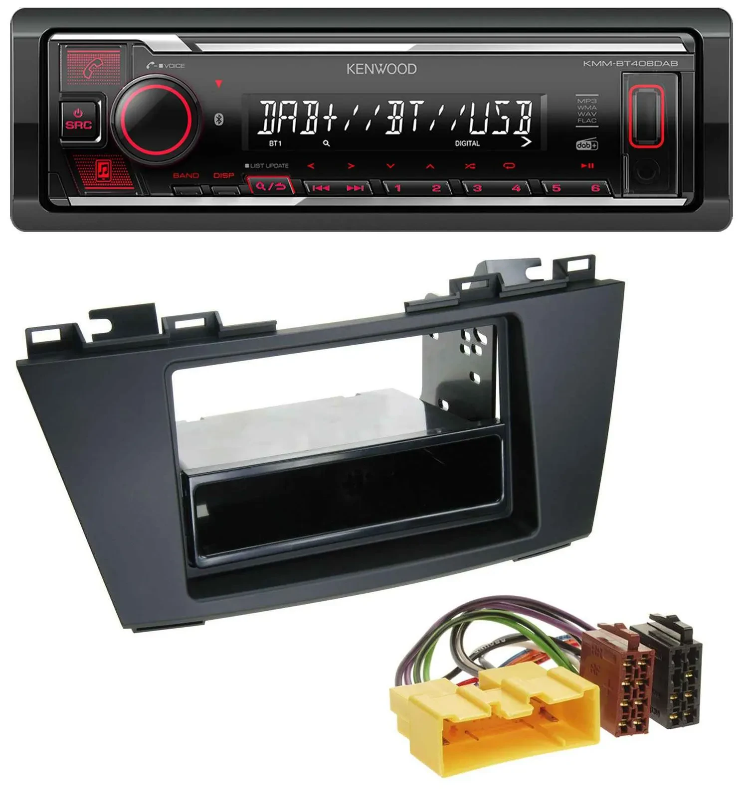 Автомагнитола для Mazda 5 (с 2010) Kenwood MP3 Bluetooth USB DAB