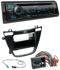 Kenwood Bluetooth USB CD MP3 DAB Autoradio für Opel Insignia 2008-2013 schwarz