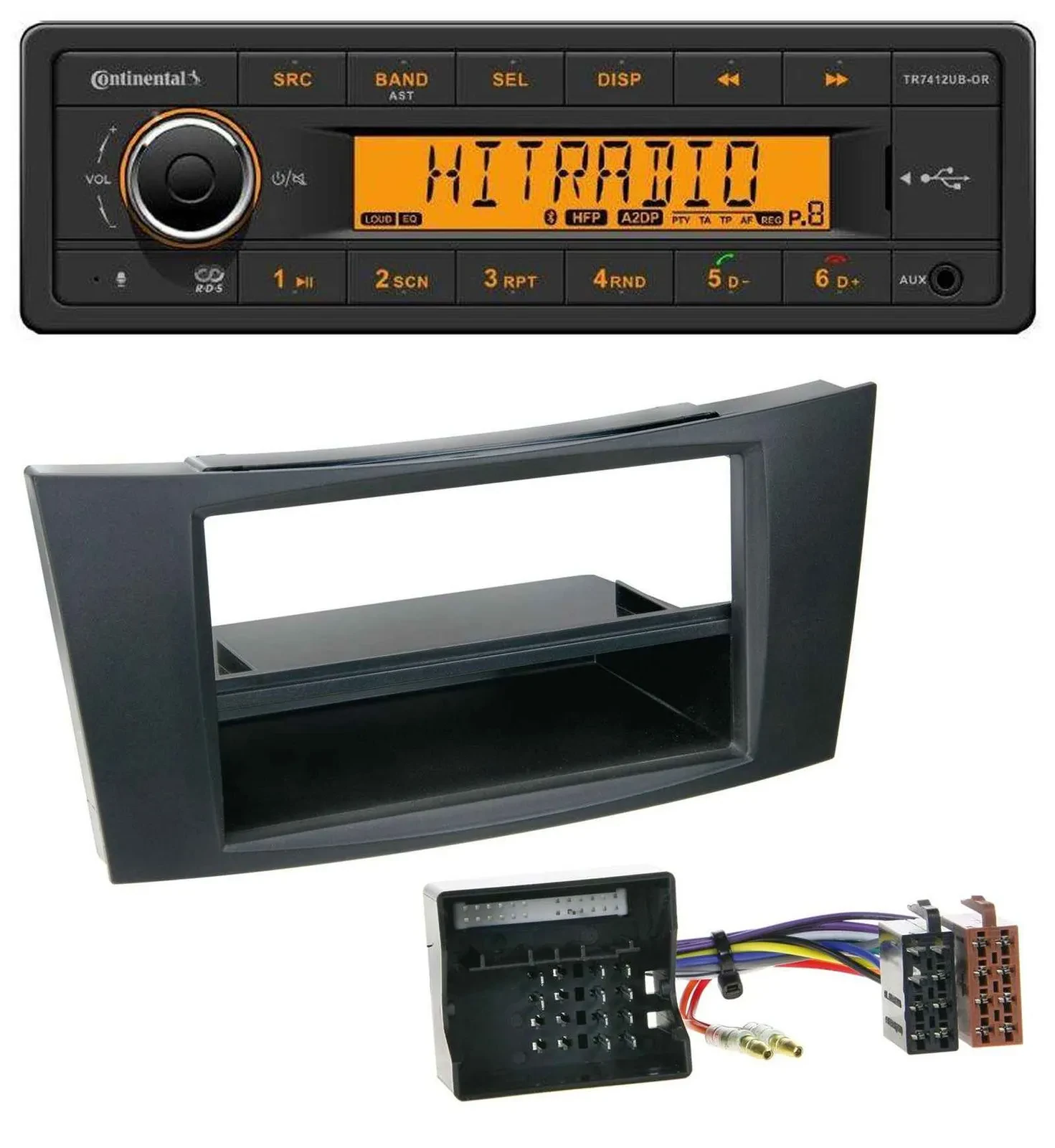 Continental MP3 Bluetooth AUX USB Autoradio für Mercedes E-Klasse W211