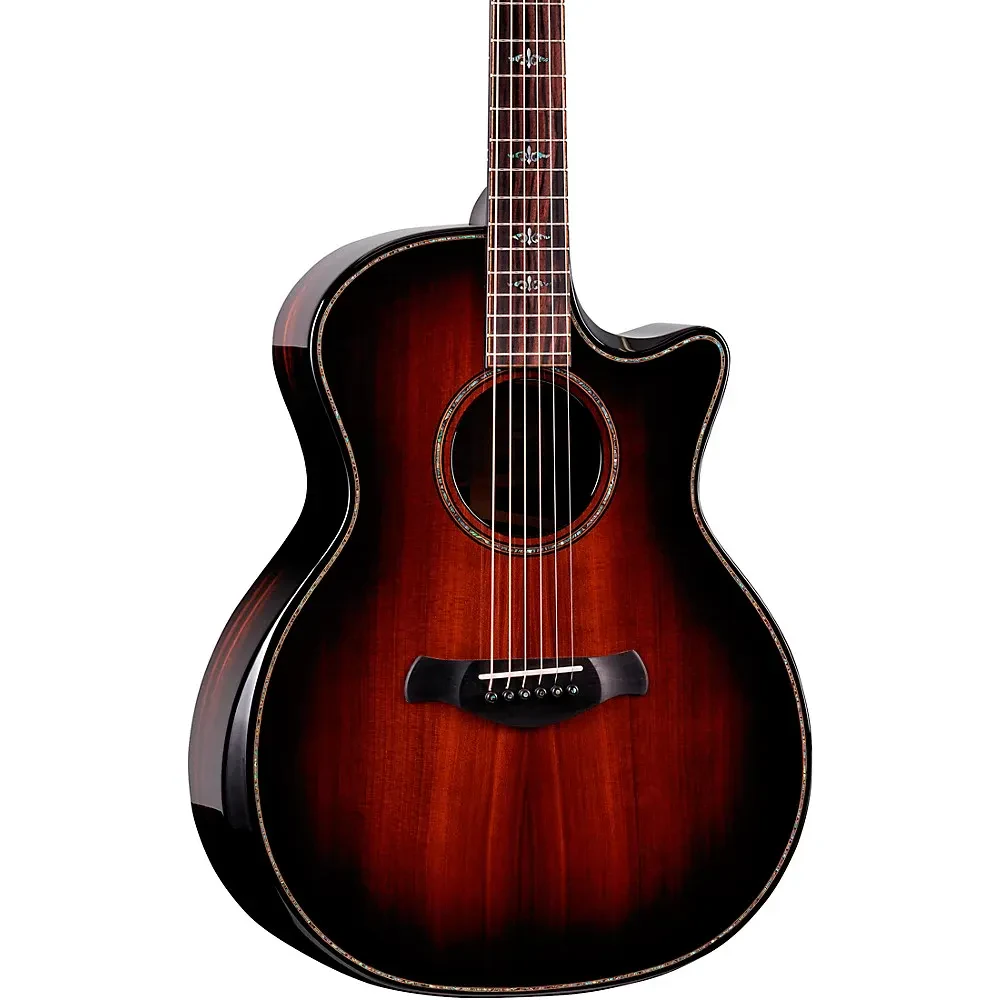 Электроакустическая гитара Taylor 914ce BE Grand Auditorium, 6-струнная, Shaded Edge Burst с кейсом