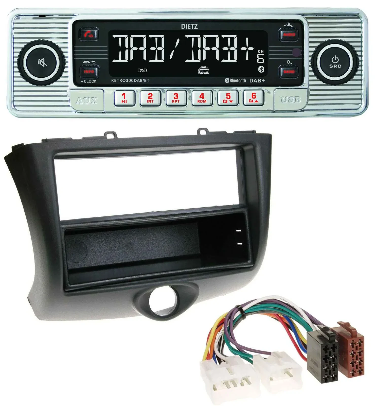 Dietz Bluetooth MP3 DAB USB Autoradio für Toyota Yaris (2003-2006)