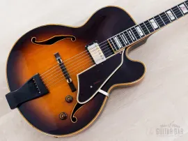 Б/У полуакустическая электрогитара Ibanez JP20 Joe Pass Signature 1983, санберст, с Super 58