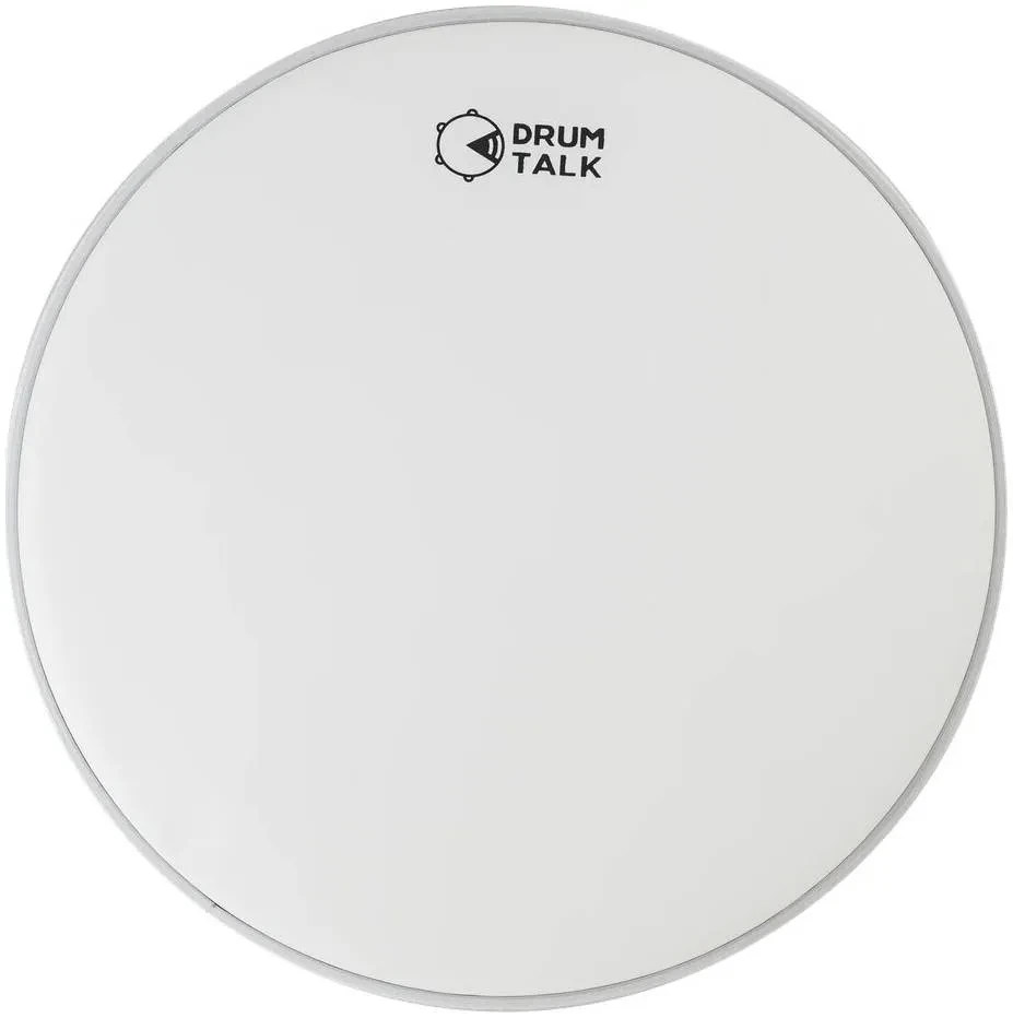 Пластик для барабана DRUM TALK DH-14WH13C 14", белый, с напылением