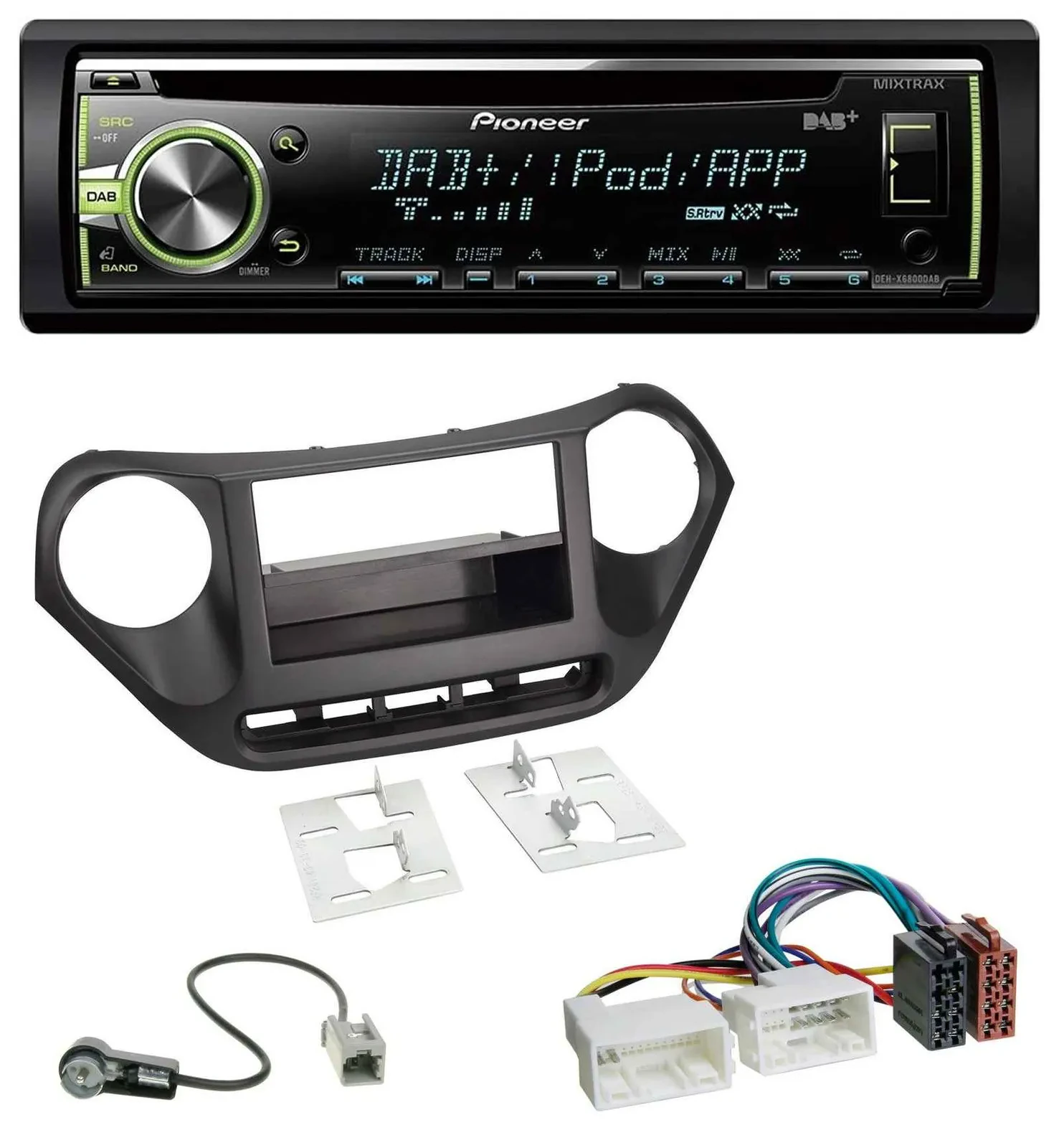 Автомагнитола Pioneer DAB USB MP3 AUX CD для Hyundai i10 (с 2013)
