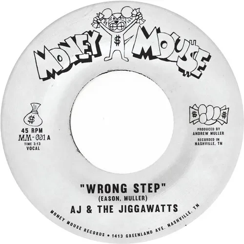 Виниловая пластинка A.J. & the Jiggawatt - Wrong Step B/w Karma Is A Bitch [New 7" Vinyl] Colored Vi
