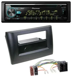 Автомагнитола для Fiat Stilo 192 Pioneer DAB CD MP3 USB Bluetooth (2001–2008) с карманом