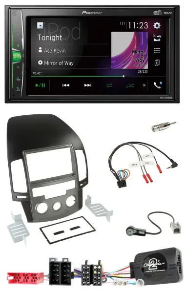Pioneer 2DIN Lenkrad DAB USB Bluetooth Autoradio für Hyundai i30 ab 2009