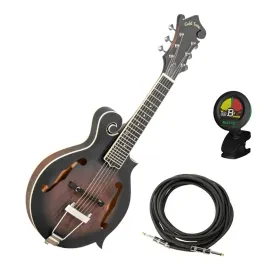 Мандолина Gold Tone F-6 длинная мензура, вырез (6-струнная) с кейсом, тюнером и кабелем