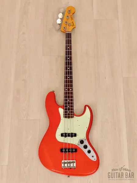 Бас-гитара Fender Jazz Bass 1962 Vintage Reissue JB62-75US JJ Fiesta Red w/gigbag Japan 2004