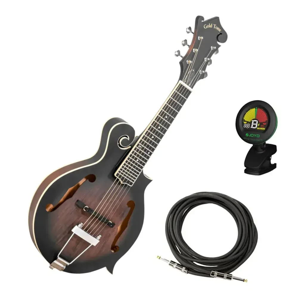 Мандолина Gold Tone F-6 длинная мензура, вырез (6-струнная) с кейсом, тюнером и кабелем