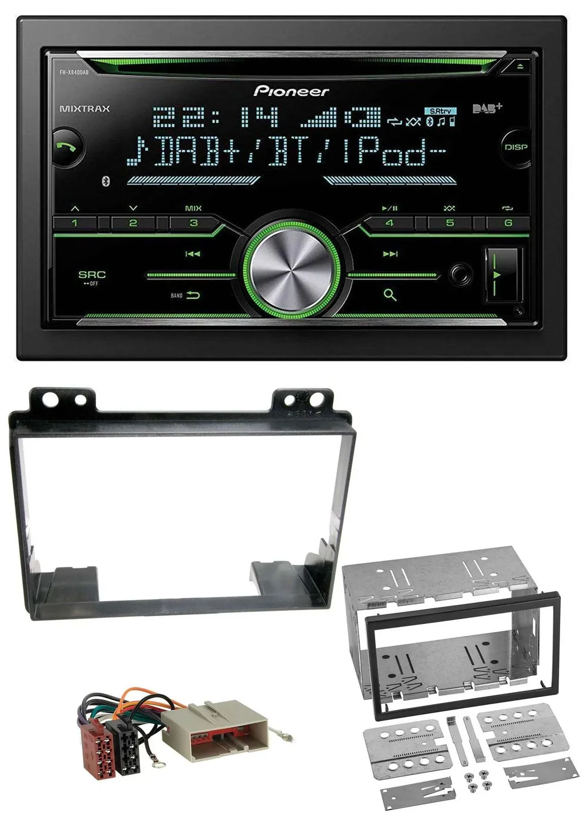 Pioneer Bluetooth MP3 DAB 2DIN USB CD Autoradio für Ford Fiesta 03-05 Fusion 02-