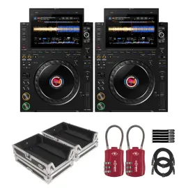 Медиаплеер для DJ AlphaTheta CDJ-3000X (набор, 2 шт.) с кейсами XS-CDX