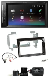 Pioneer DAB Lenkrad 2DIN Bluetooth USB Autoradio für Fiat Ducato 2006-2008 piano